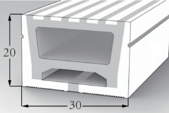 3020 Top View Silicone Neon Flex Sleeve for 15mm PCB