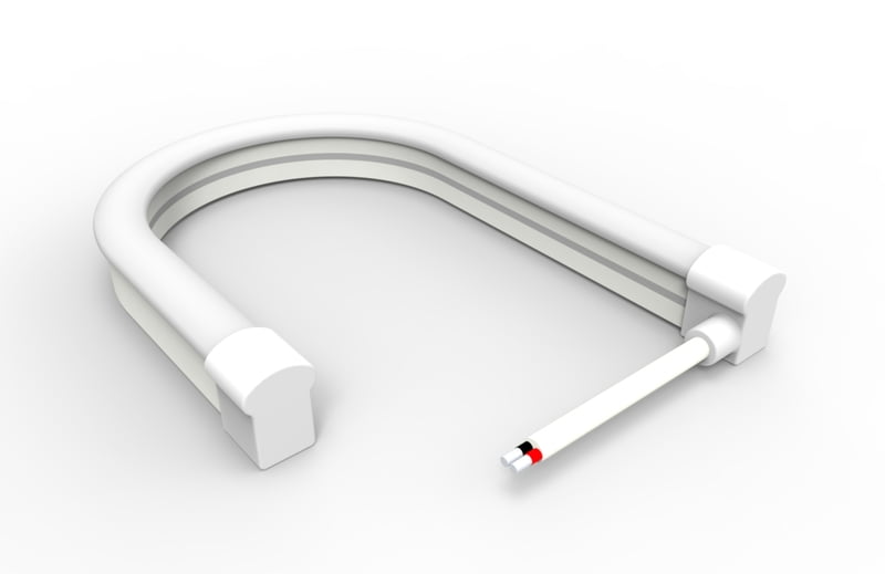 0815 Top View Silicone Neon Flex Sleeve for 5mm PCB