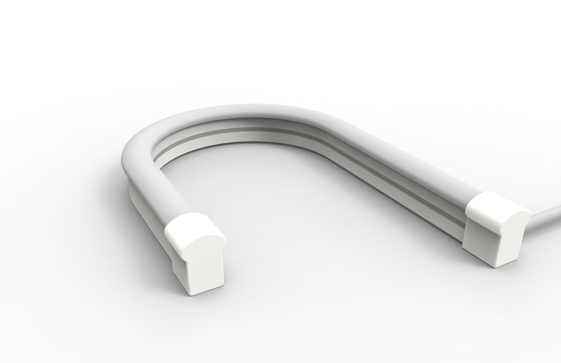 0815 Top View Silicone Neon Flex Sleeve for 5mm PCB