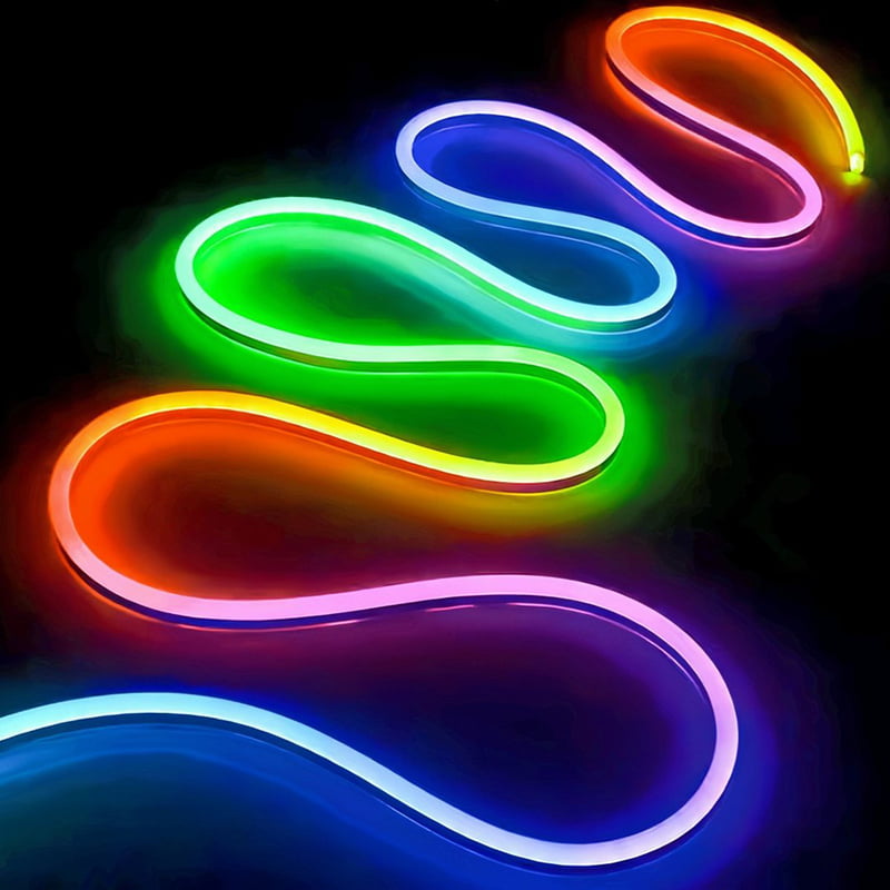 LED neon flex dotting effect comparison