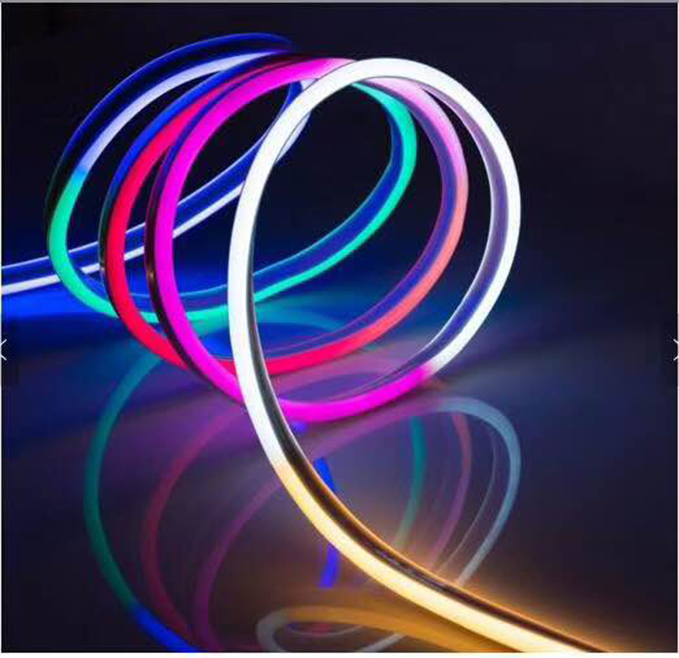 LED neon flex light installation