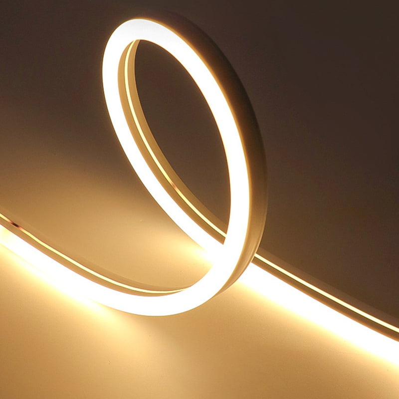 Warm white LED strips with varying color temperatures LED strips showing color temperature differences