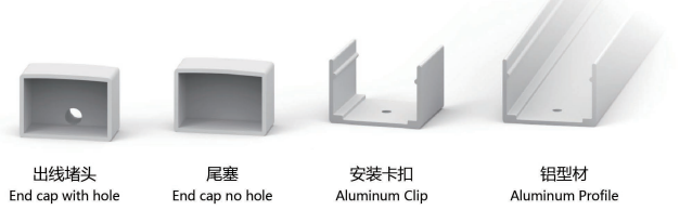 5025 Top View Silicone Neon Flex Sleeve for Top View20 or 15/Side View8mm PCB