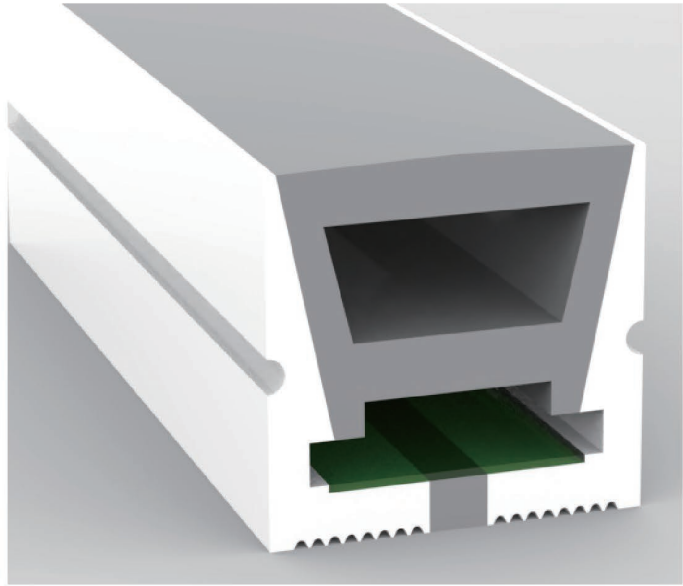 1616 Top View Silicone Neon Flex Sleeve for 10/12mm PCB