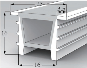 1616 Top View Silicone Neon Flex Sleeve for 8/10mm PCB