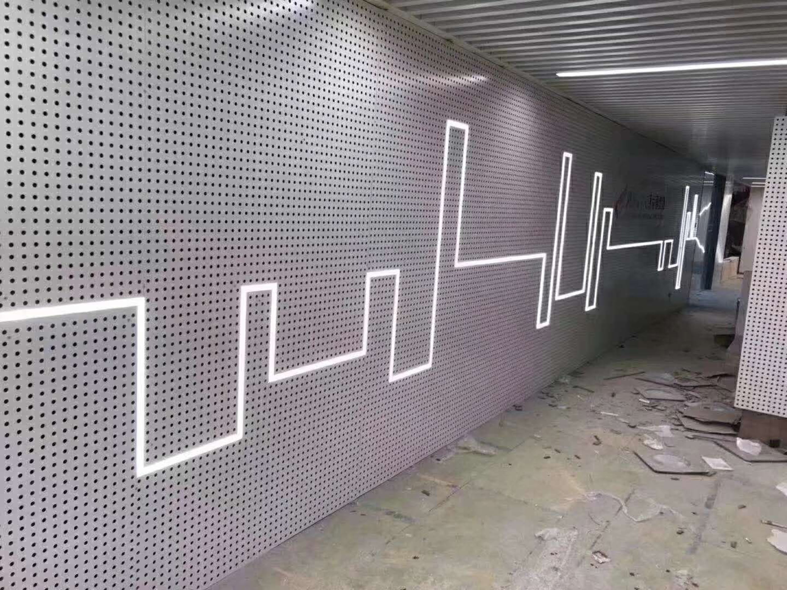 RGB neon flex installation example