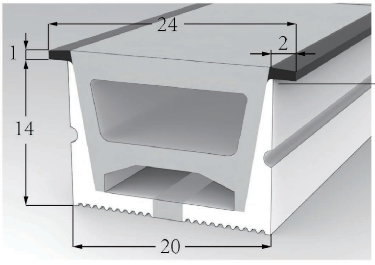 2014 Top View Silicone Neon Flex Sleeve for 10mm PCB