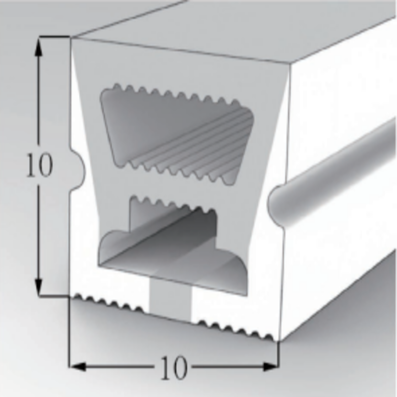 1010 Top View Silicone Neon Flex Sleeve for 5mm PCB