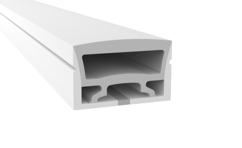 4025 Top View Silicone Neon Flex Sleeve for 20mm PCB