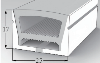 2517 Top View Silicone Neon Flex Sleeve for 15mm PCB