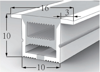 1010 Top View Silicone Neon Flex Sleeve for 5mm PCB