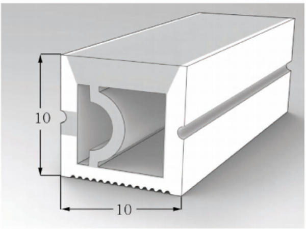 1010 Top View Silicone Neon Flex Sleeve for 5mm PCB