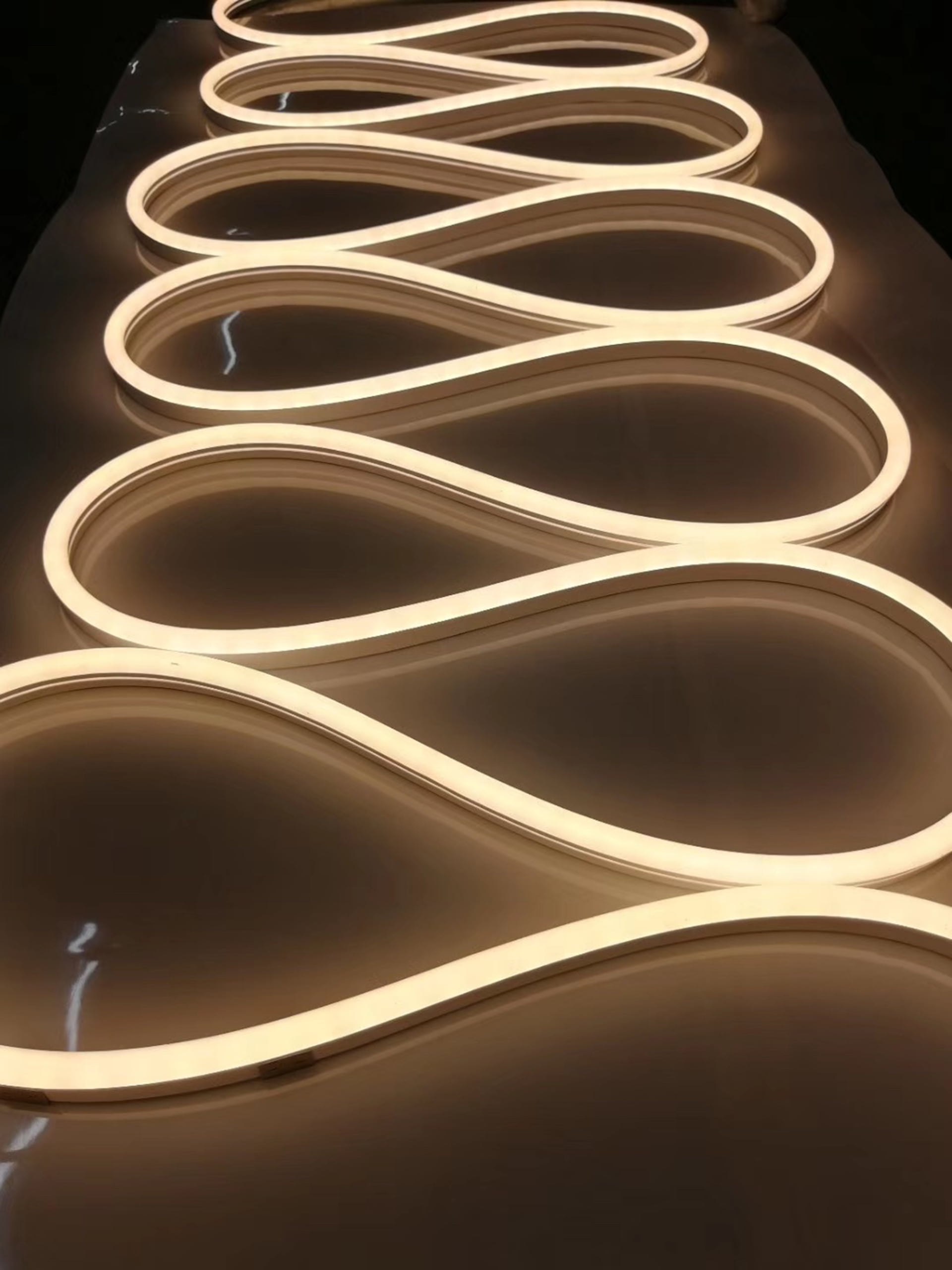 LED neon flex yellowing comparison