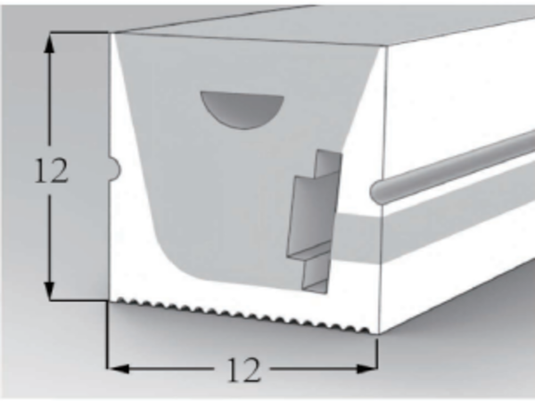 1212 Top View Silicone Neon Flex Sleeve for 5mm PCB
