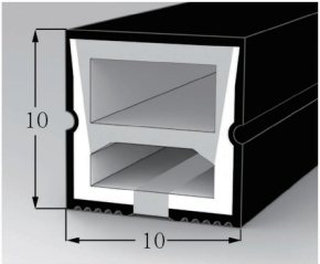 1010 Top View Silicone Neon Flex Sleeve for 6mm PCB
