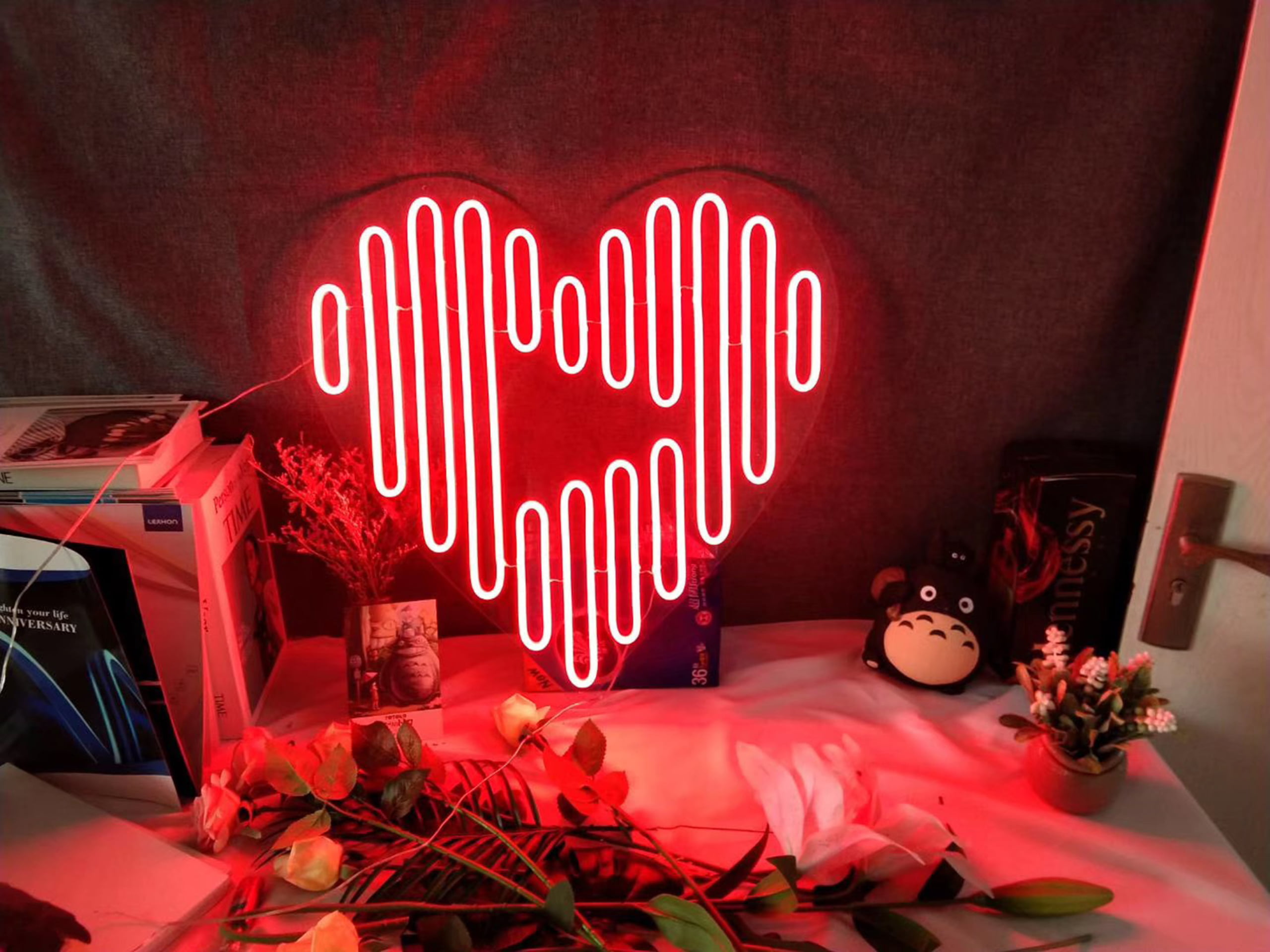 LED neon rope light installation