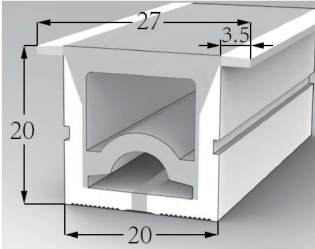 2020 Top View Silicone Neon Flex Sleeve for 10/12mm PCB