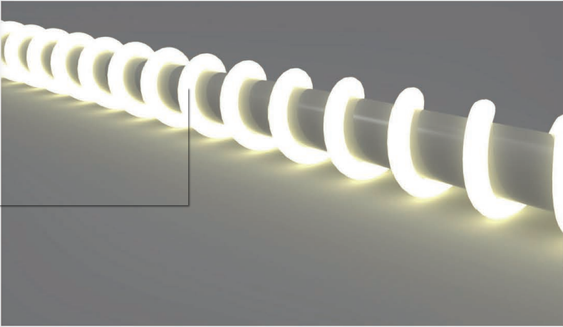 φ20 Top View Silicone Neon Flex Sleeve for 10mm PCB