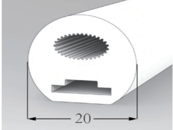 φ20 Top View Silicone Neon Flex Sleeve for 10mm PCB