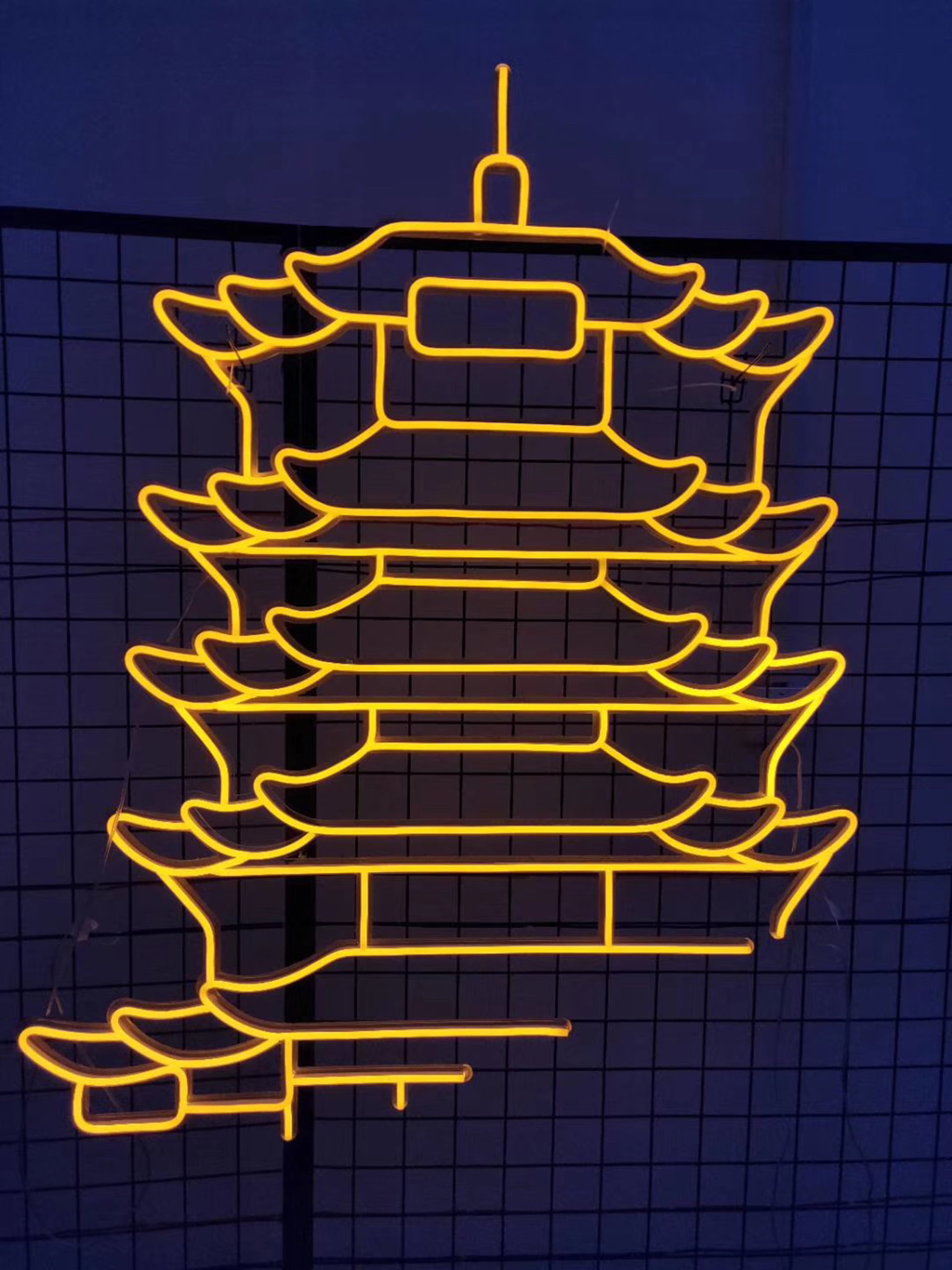 Close-up of LED strip failure point