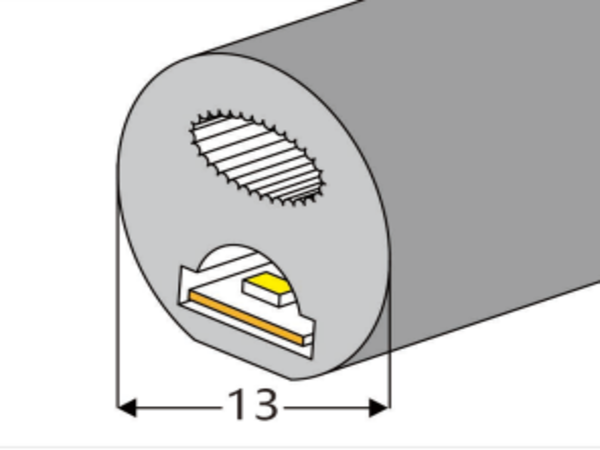φ13 Top View Silicone Neon Flex Sleeve for 5mm PCB