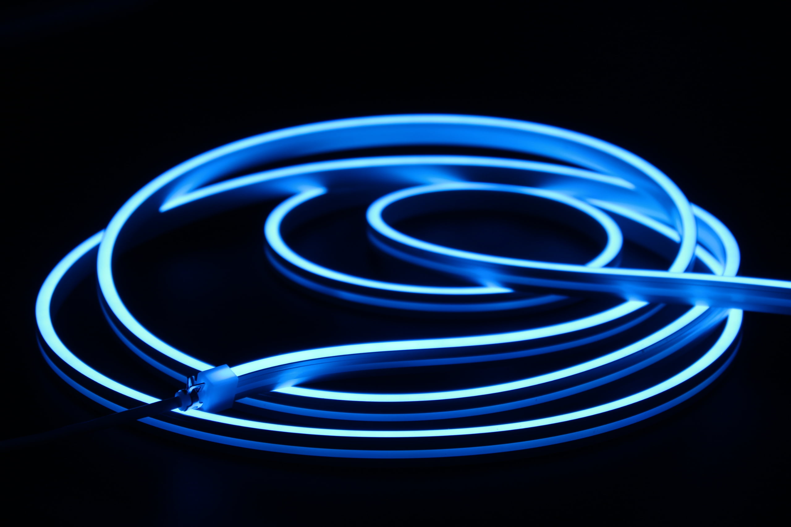 neon flex sign yellowing comparison