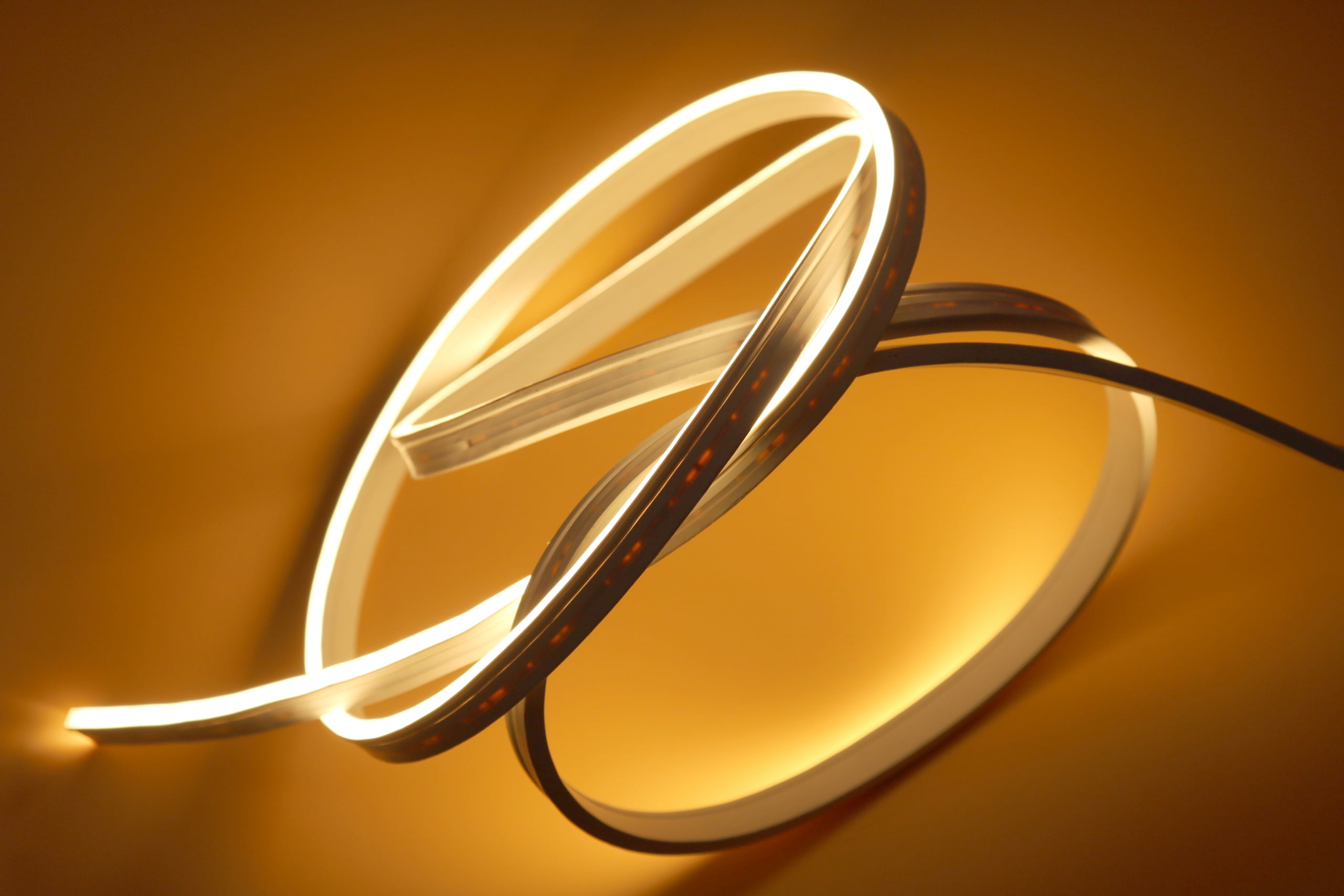 LED strip burn damage closeup