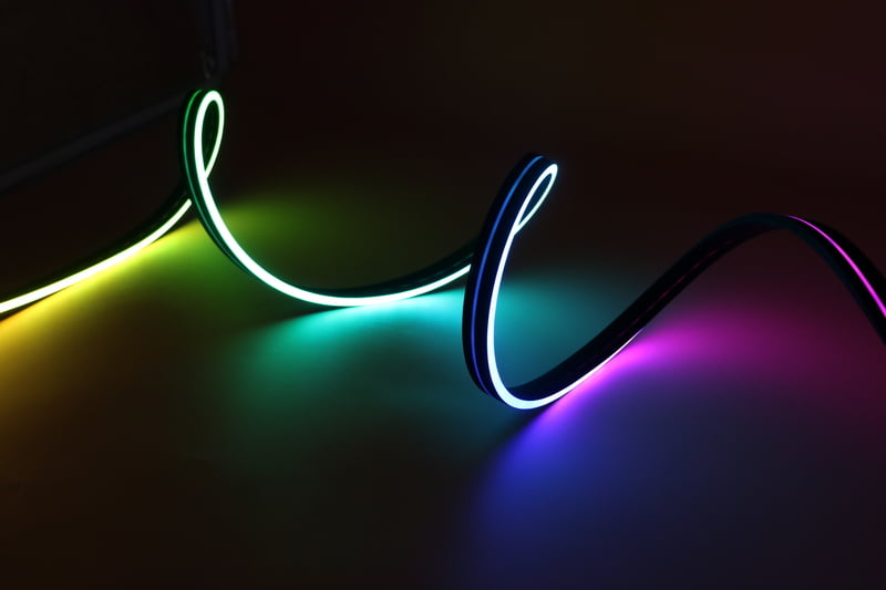 0616 Top View Silicone Neon Flex Sleeve for 8mm PCB