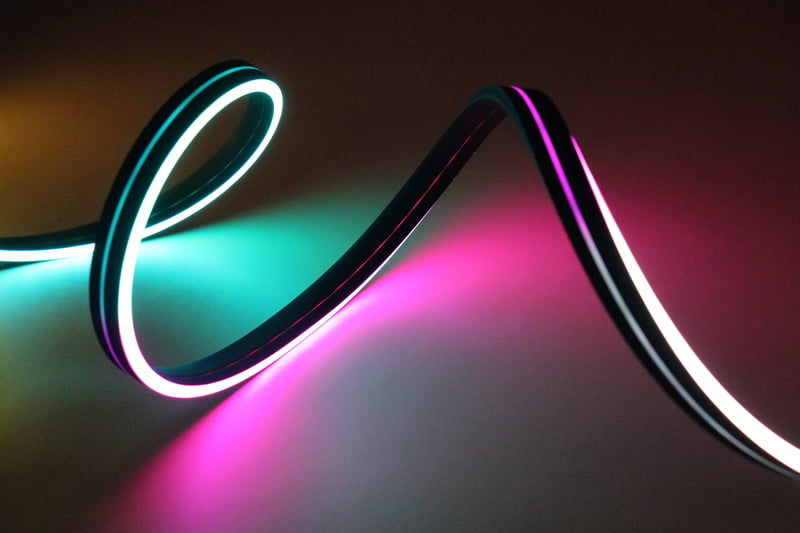 0616 Top View Silicone Neon Flex Sleeve for 8mm PCB