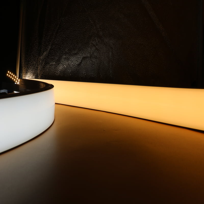 5025 Top View Silicone Neon Flex Sleeve for Top View20 or 15/Side View8mm PCB