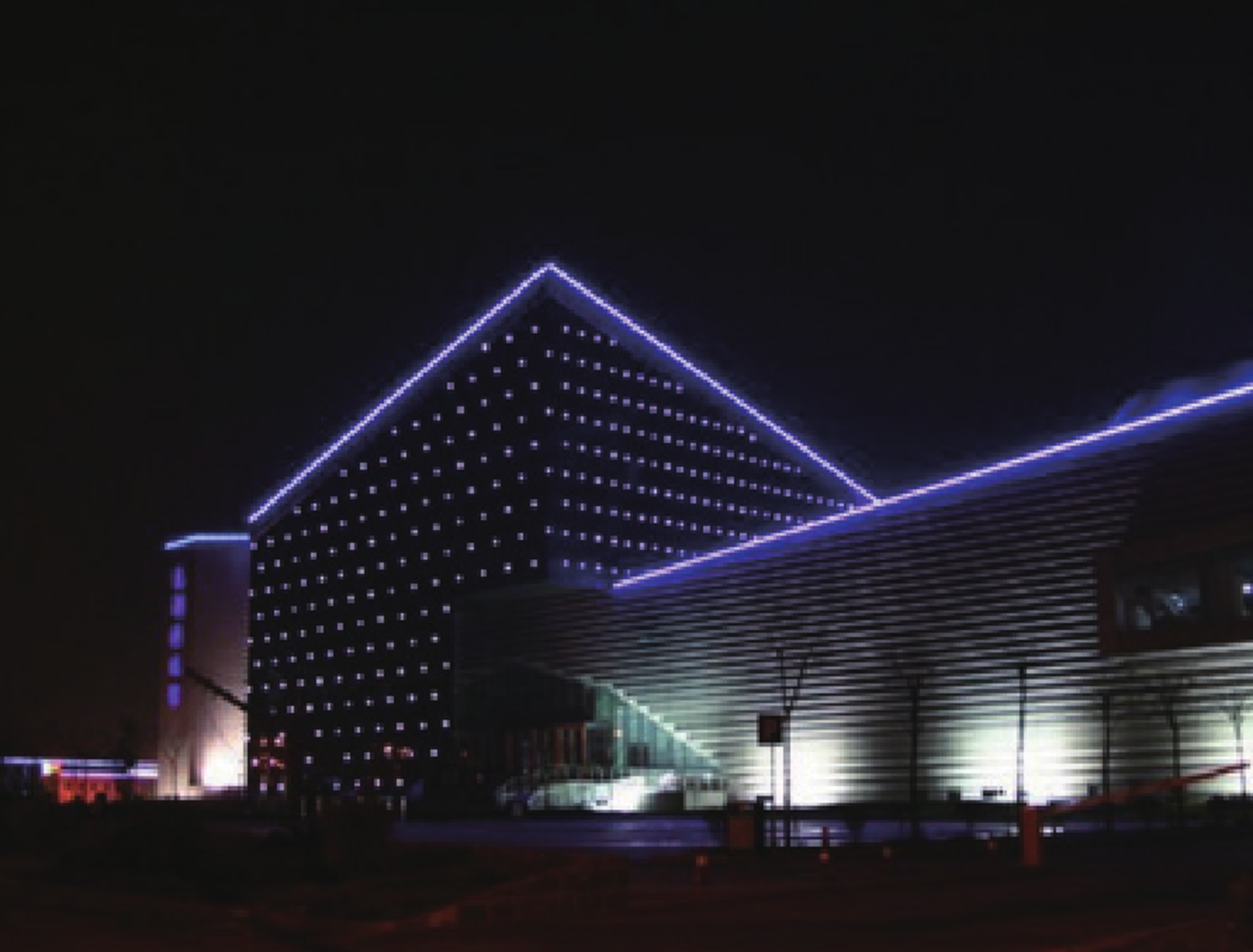 Flexible LED strip being bent into complex shape
