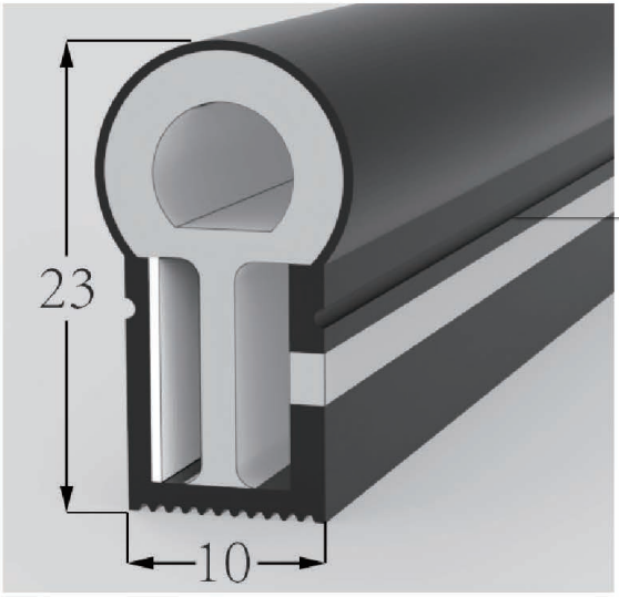 1023 Top View Silicone Neon Flex Sleeve for 10mm PCB