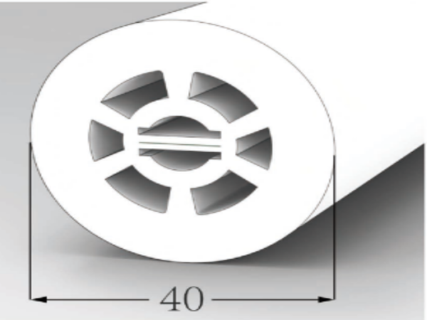 φ40 Top View Silicone Neon Flex Sleeve for 10mm PCB