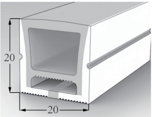 2020 Top View Silicone Neon Flex Sleeve for 10/12mm PCB