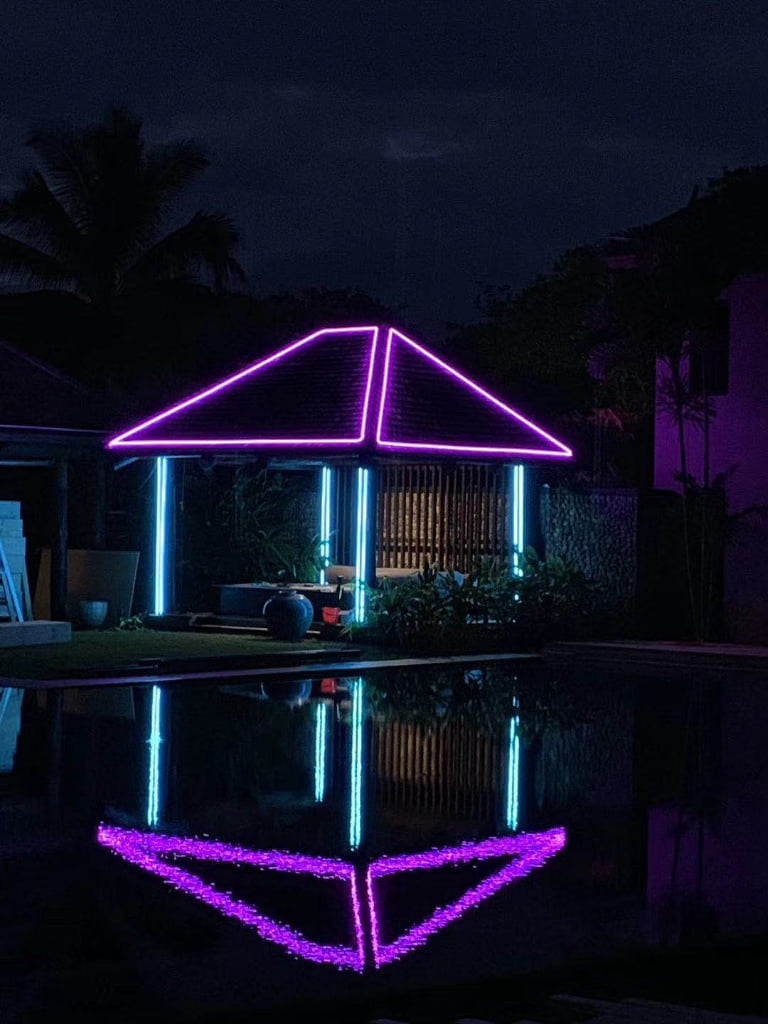 1020 Top View Silicone Neon Flex Sleeve for 10mm PCB