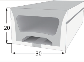 3020 Top View Silicone Neon Flex Sleeve for 15mm PCB