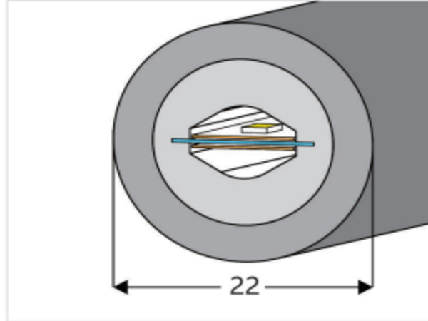 φ22 Top View Silicone Neon Flex Sleeve for 8mm PCB