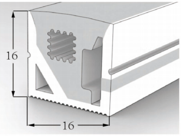 1616 Top View Silicone Neon Flex Sleeve for 10mm PCB