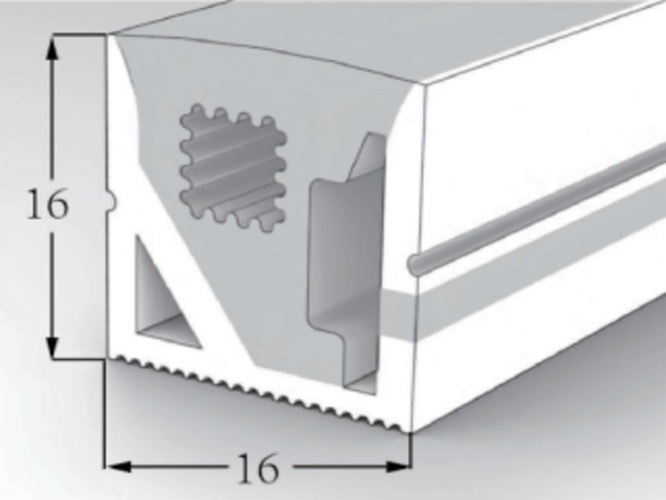 1616 Top View Silicone Neon Flex Sleeve for 10mm PCB
