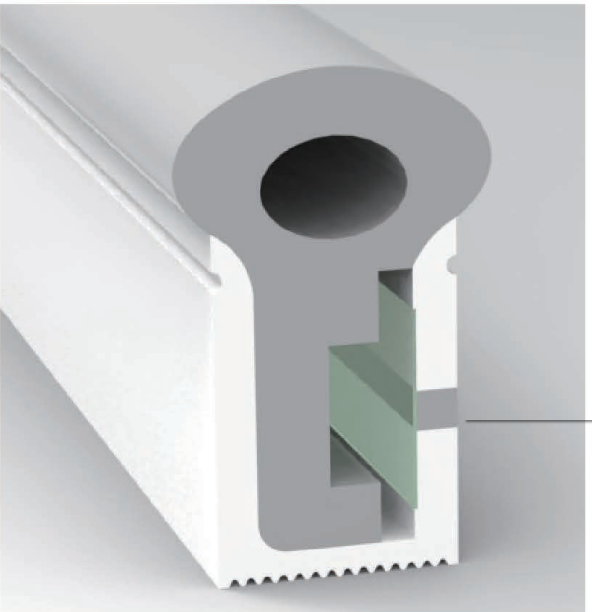 1025 Top View Silicone Neon Flex Sleeve for 12mm PCB