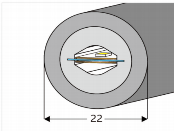φ22 Top View Silicone Neon Flex Sleeve for 8mm PCB