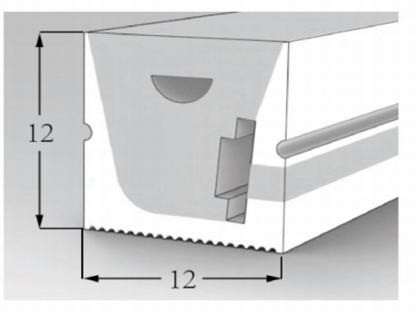 1212 Top View Silicone Neon Flex Sleeve for 5mm PCB