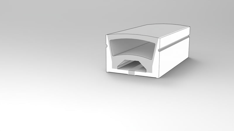 2517 Top View Silicone Neon Flex Sleeve for 15mm PCB