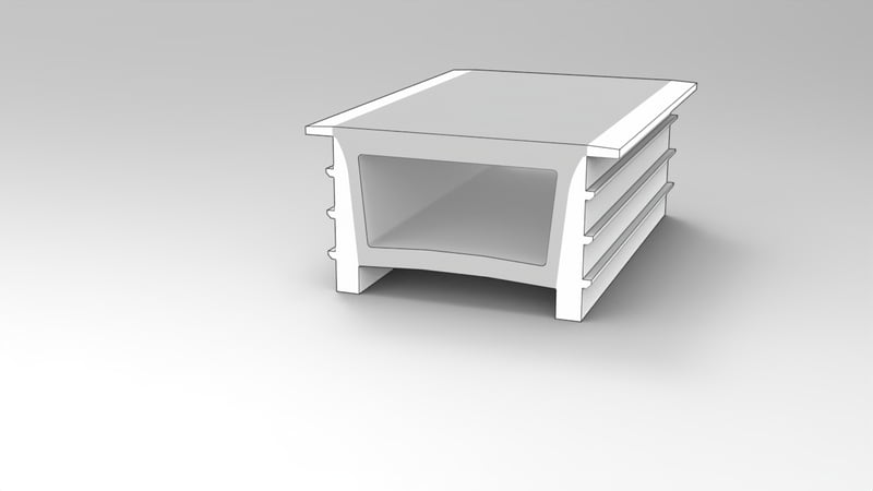 3020 Top View Silicone Neon Flex Sleeve for 15mm PCB