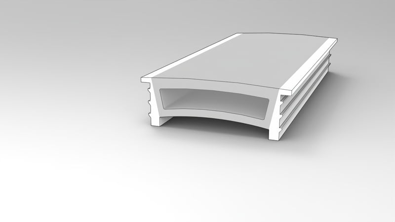 4015 Top View Silicone Neon Flex Sleeve for 15/20mm PCB