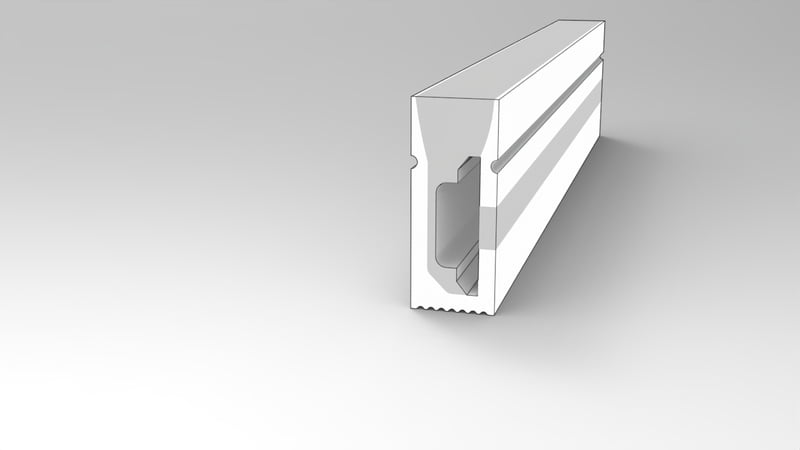 0410 Top View Silicone Neon Flex Sleeve for 5/6mm PCB