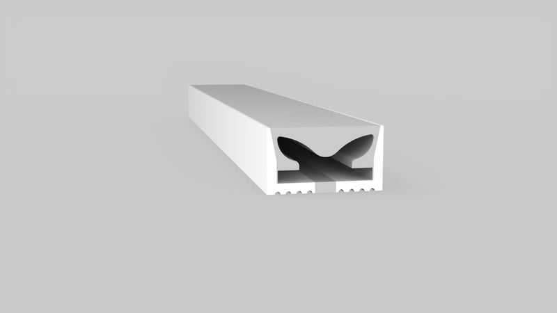 0611 Top View Silicone Neon Flex Sleeve for 8mm PCB