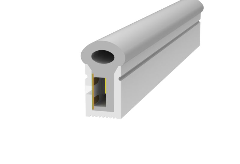 0817 Top View Silicone Neon Flex Sleeve for 8mm PCB