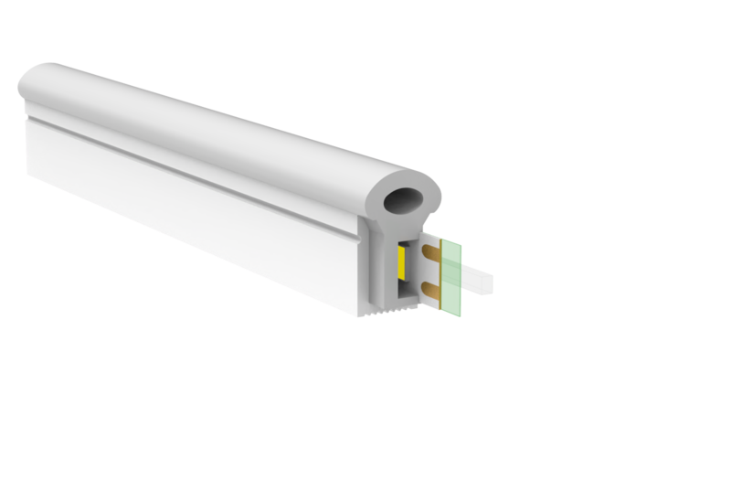 0817 Top View Silicone Neon Flex Sleeve for 8mm PCB