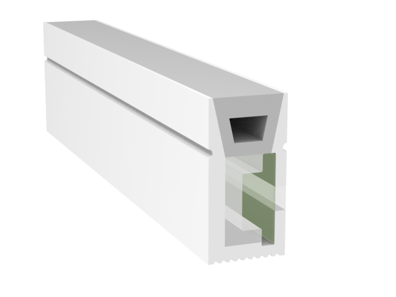 1220 Top View Silicone Neon Flex Sleeve for 10mm PCB